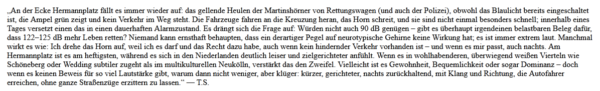 T.S. introduceert: Sirenenstress