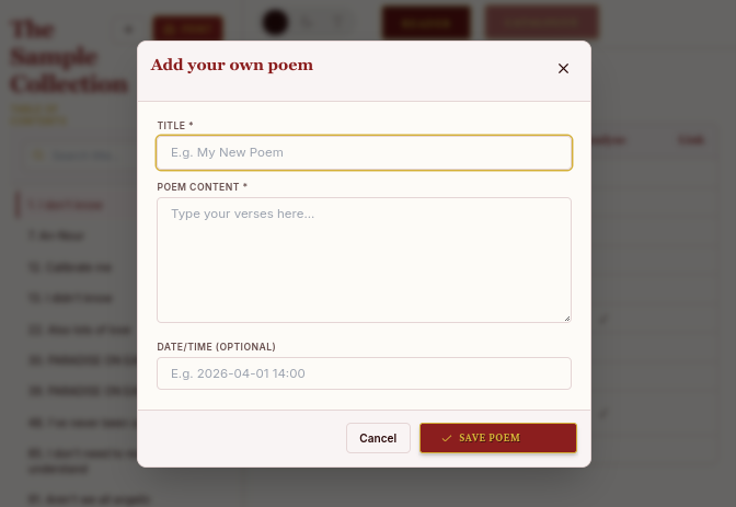 Poetry Template 4
