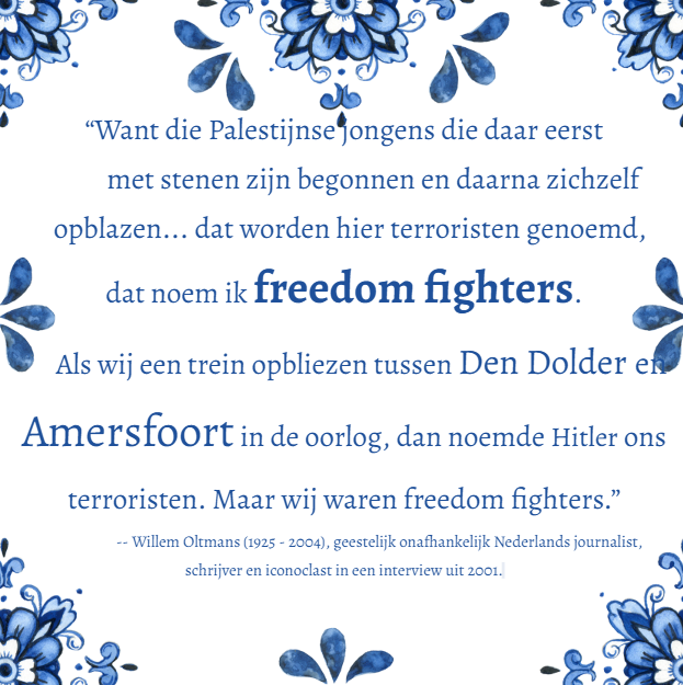 Willem Oltmans over Palestina