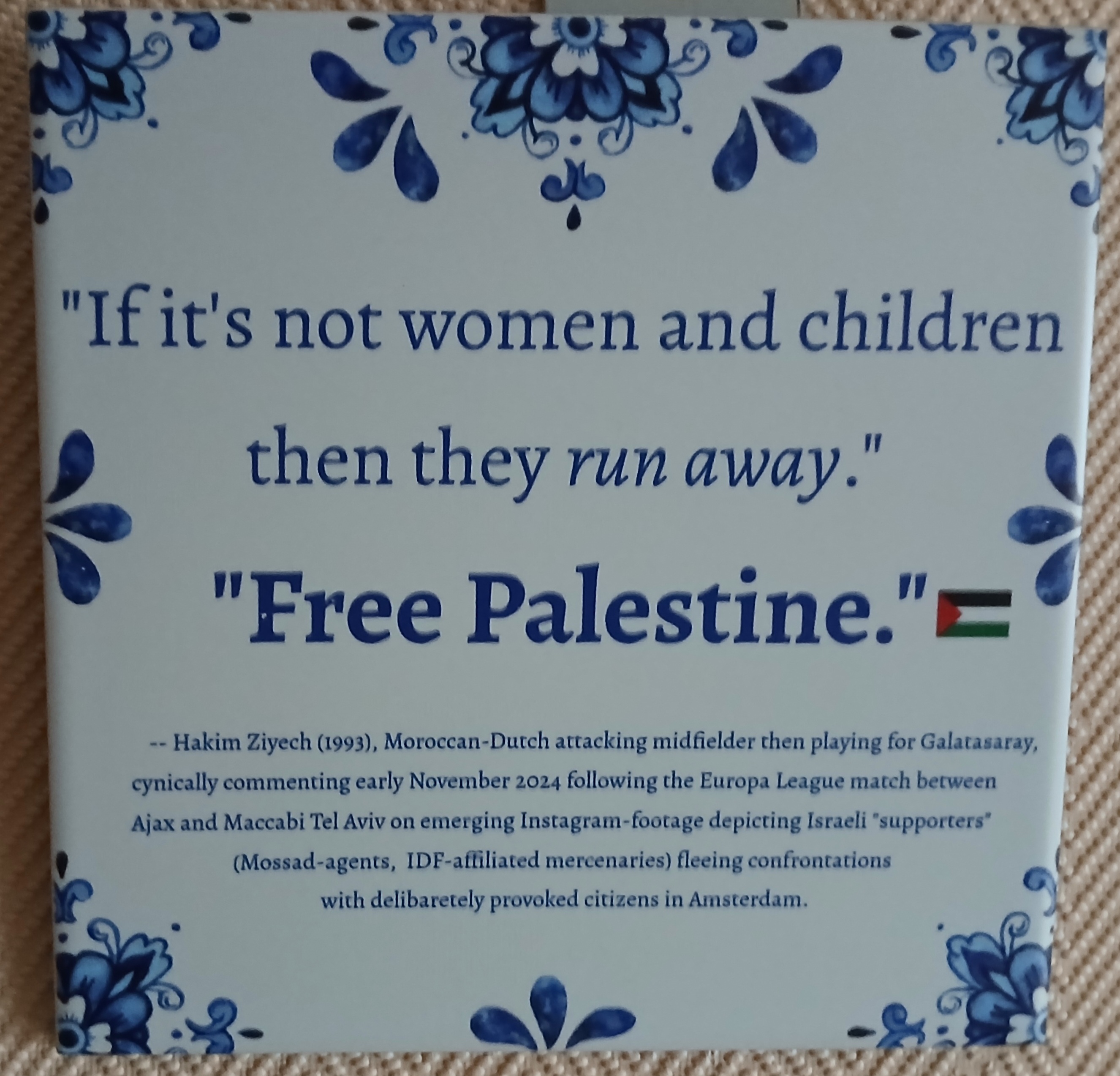 Hakim Ziyech over Palestina